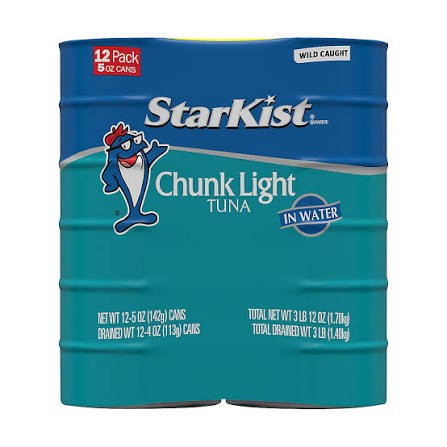 StarKist Chunk Light Tuna in Water – 5 oz. (12 Pack)