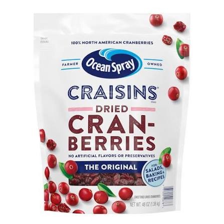 Ocean Spray Craisins® Original Dried Cranberries – 48 oz.