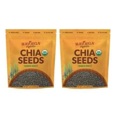 Mayorga Organic Chia Seeds – USDA Organic, Non-GMO, 3 lb.