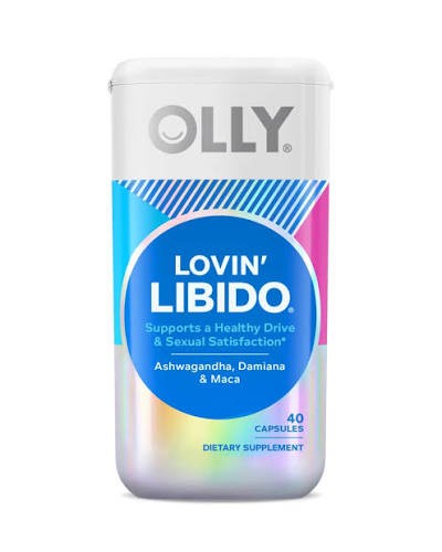 OLLY Lovin' Libido Capsules – Ashwagandha, Maca & Damiana for Women (40 Capsules, 20-Day Supply)