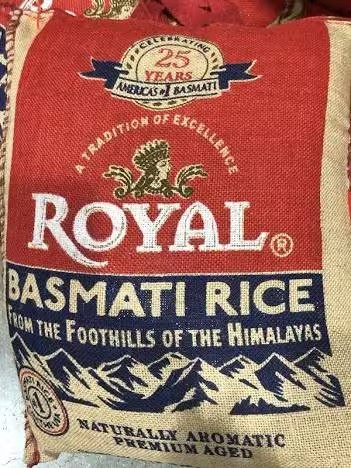 Authentic Royal Naturally Aged Indian White Basmati Rice – Long Grain, Gluten-Free (20 lb Bag)