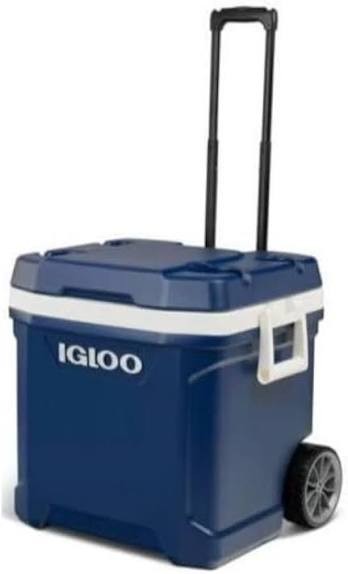 IGLOO MaxCold Latitude 62 Roller Cooler – 62 Quart (58 Litres), 98-Can Capacity