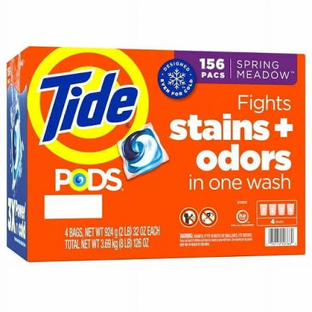 Tide PODS Laundry Detergent – Spring Meadow, 156 Count