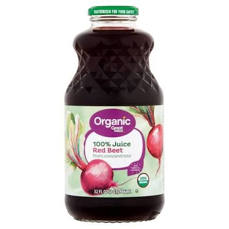 Great Value Organic 100% Beet Juice – 32 fl. oz.